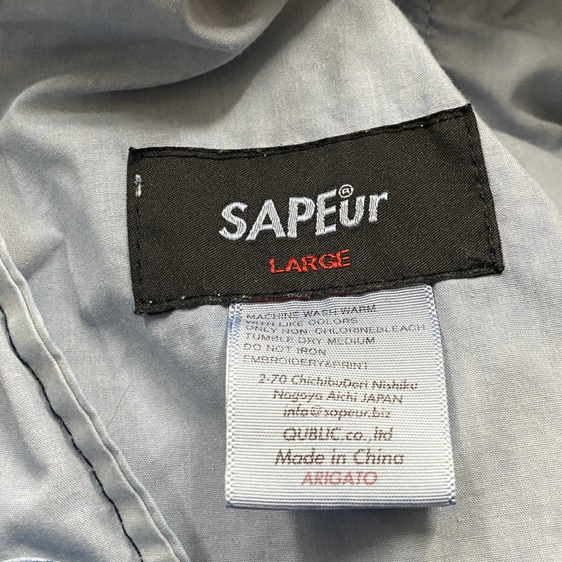 【現状渡し品】【メンズ】 SAPEUR サプール VINTAGE DENIM TRACK PANTS ヴィンテージ デニム トラック パンツ ボトムス ジーンズ 153-260724-sa-05-tei サイズ：L カラー：インディゴ 万代Net店