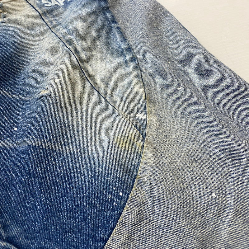 【現状渡し品】【メンズ】 SAPEUR サプール VINTAGE DENIM TRACK PANTS ヴィンテージ デニム トラック パンツ ボトムス ジーンズ 153-260724-sa-05-tei サイズ：L カラー：インディゴ 万代Net店