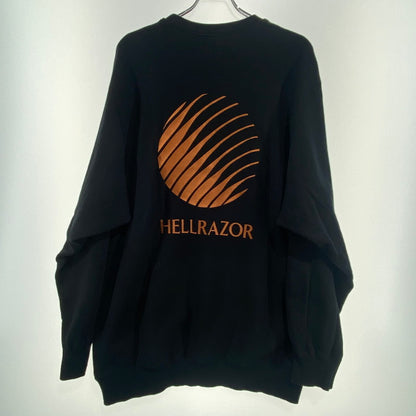 【中古品】【メンズ】 HELLRAZOR EMB CREWNECK (ヘルレイザー クルーネックスウェット) LOGO SWEAT 142-260822-nm-39-tei サイズ：XXL カラー：BLACK 万代Net店