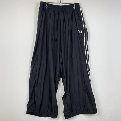 【中古品】【メンズ】 Y-3 ワイスリー RAW EDGE 3 STRIPES WIDE PANTS KF1192 ロウ エッジ スリー ストライプ ワイド パンツ ボトムス 151-260724-sa-07-tei サイズ：XL カラー：ブラック 万代Net店