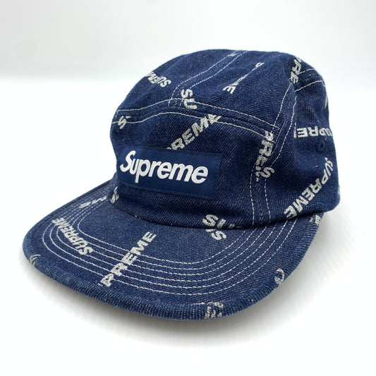 【中古品】【メンズ】 Supreme シュプリーム 17SS DENIM LOGO CAMP CAP デニム ロゴ キャンプキャップ 帽子 149-260723-ko-08-tei カラー：インディゴ 万代Net店
