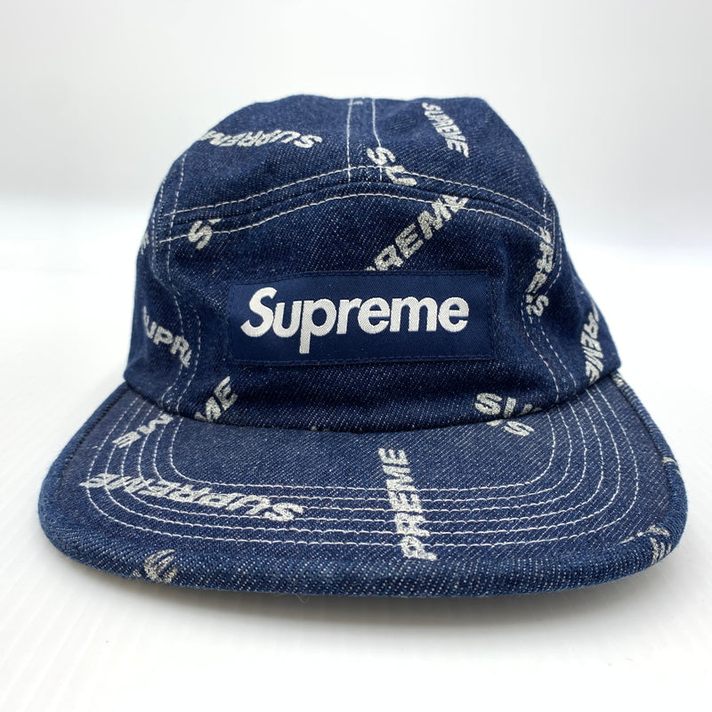 【中古品】【メンズ】 Supreme シュプリーム 17SS DENIM LOGO CAMP CAP デニム ロゴ キャンプキャップ 帽子 149-260723-ko-08-tei カラー：インディゴ 万代Net店