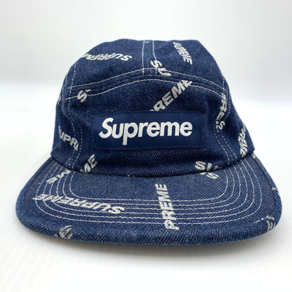 【中古品】【メンズ】 Supreme シュプリーム 17SS DENIM LOGO CAMP CAP デニム ロゴ キャンプキャップ 帽子 149-260723-ko-08-tei カラー：インディゴ 万代Net店