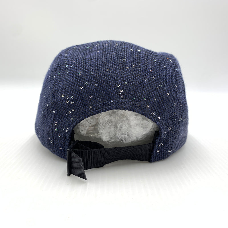 【中古品】【メンズ】 Supreme シュプリーム 16AW SEQUINS CAMP CAP シークイン キャンプキャップ 帽子 スパンコール 149-260723-ko-11-tei カラー：ネイビー 万代Net店