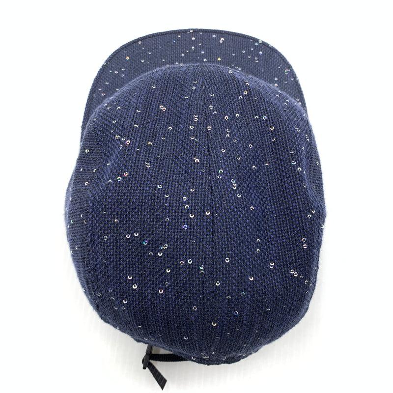 【中古品】【メンズ】 Supreme シュプリーム 16AW SEQUINS CAMP CAP シークイン キャンプキャップ 帽子 スパンコール 149-260723-ko-11-tei カラー：ネイビー 万代Net店