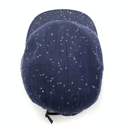 【中古品】【メンズ】 Supreme シュプリーム 16AW SEQUINS CAMP CAP シークイン キャンプキャップ 帽子 スパンコール 149-260723-ko-11-tei カラー：ネイビー 万代Net店
