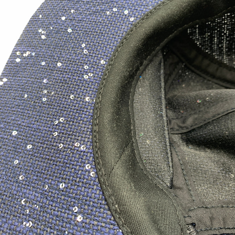 【中古品】【メンズ】 Supreme シュプリーム 16AW SEQUINS CAMP CAP シークイン キャンプキャップ 帽子 スパンコール 149-260723-ko-11-tei カラー：ネイビー 万代Net店