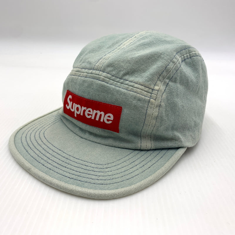 【中古品】【メンズ】 Supreme シュプリーム 17AW SIDE ZIP DENIM CAMP CAP サイドジップ デニム キャンプキャップ 帽子 ウォッシュ加工 149-260723-ko-09-tei カラー：インディゴ 万代Net店