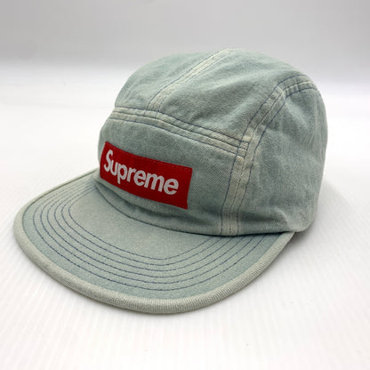 【中古品】【メンズ】 Supreme シュプリーム 17AW SIDE ZIP DENIM CAMP CAP サイドジップ デニム キャンプキャップ 帽子 ウォッシュ加工 149-260723-ko-09-tei カラー：インディゴ 万代Net店