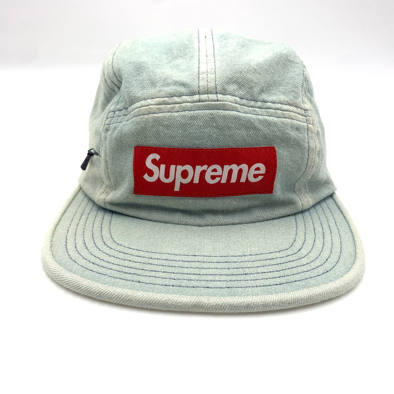 【中古品】【メンズ】 Supreme シュプリーム 17AW SIDE ZIP DENIM CAMP CAP サイドジップ デニム キャンプキャップ 帽子 ウォッシュ加工 149-260723-ko-09-tei カラー：インディゴ 万代Net店