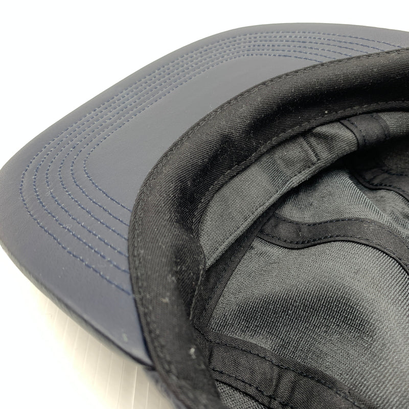 【中古品】【メンズ】 Supreme シュプリーム LEATHER CAMP CAP レザー キャンプキャップ 帽子 149-260723-ko-12-tei カラー：ネイビー 万代Net店