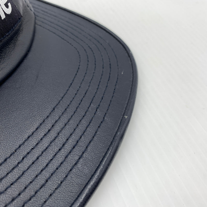 【中古品】【メンズ】 Supreme シュプリーム LEATHER CAMP CAP レザー キャンプキャップ 帽子 149-260723-ko-12-tei カラー：ネイビー 万代Net店