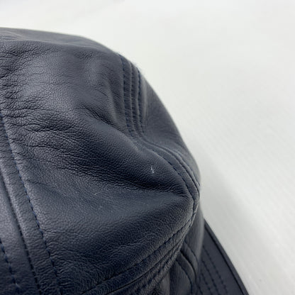 【中古品】【メンズ】 Supreme シュプリーム LEATHER CAMP CAP レザー キャンプキャップ 帽子 149-260723-ko-12-tei カラー：ネイビー 万代Net店