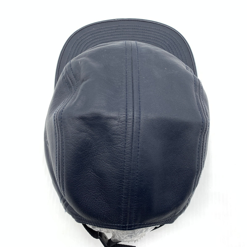 【中古品】【メンズ】 Supreme シュプリーム LEATHER CAMP CAP レザー キャンプキャップ 帽子 149-260723-ko-12-tei カラー：ネイビー 万代Net店