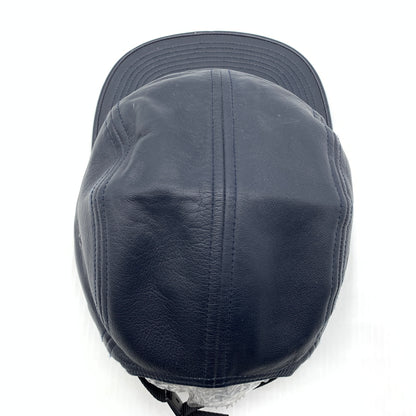 【中古品】【メンズ】 Supreme シュプリーム LEATHER CAMP CAP レザー キャンプキャップ 帽子 149-260723-ko-12-tei カラー：ネイビー 万代Net店