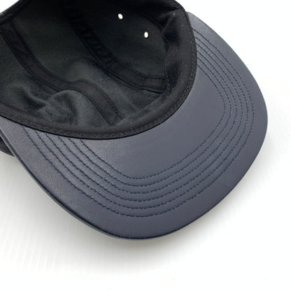 【中古品】【メンズ】 Supreme シュプリーム LEATHER CAMP CAP レザー キャンプキャップ 帽子 149-260723-ko-12-tei カラー：ネイビー 万代Net店