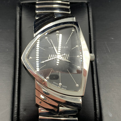 【中古品】【メンズ】 HAMILTON ハミルトン H244810 ベンチュラ エルヴィス・プレスリー限定モデル クォーツ 腕時計 195-260723-ko-14-tei カラー：シルバー/ブラック 万代Net店