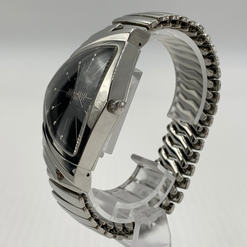 【中古品】【メンズ】 HAMILTON ハミルトン H244810 ベンチュラ エルヴィス・プレスリー限定モデル クォーツ 腕時計 195-260723-ko-14-tei カラー：シルバー/ブラック 万代Net店