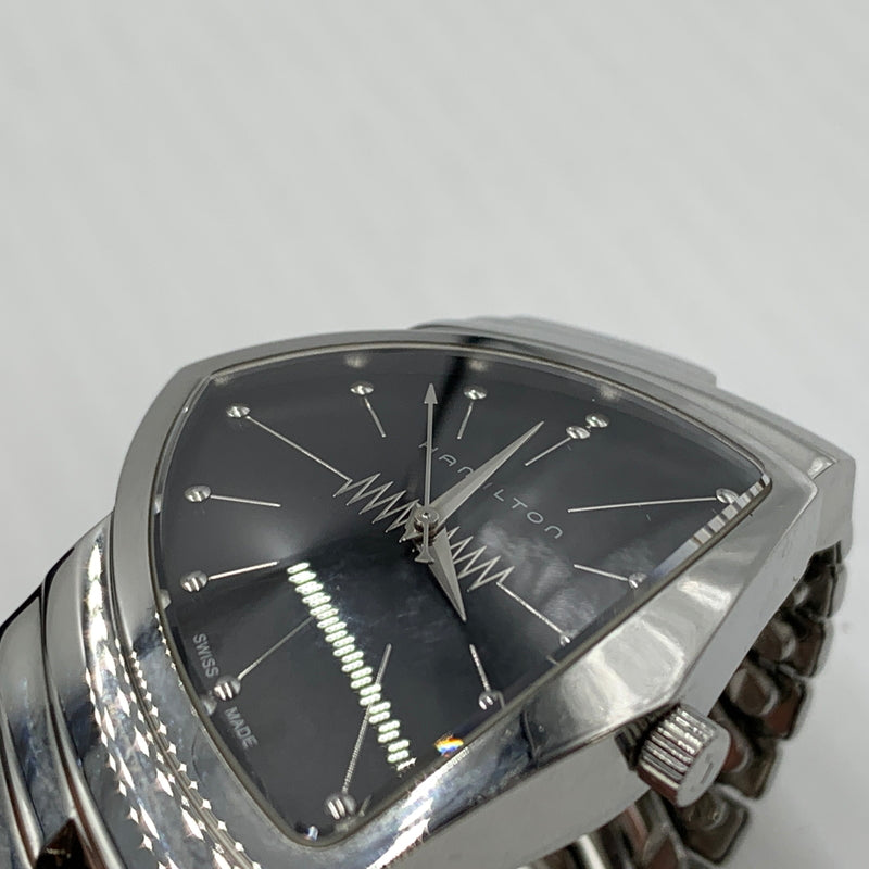 【中古品】【メンズ】 HAMILTON ハミルトン H244810 ベンチュラ エルヴィス・プレスリー限定モデル クォーツ 腕時計 195-260723-ko-14-tei カラー：シルバー/ブラック 万代Net店