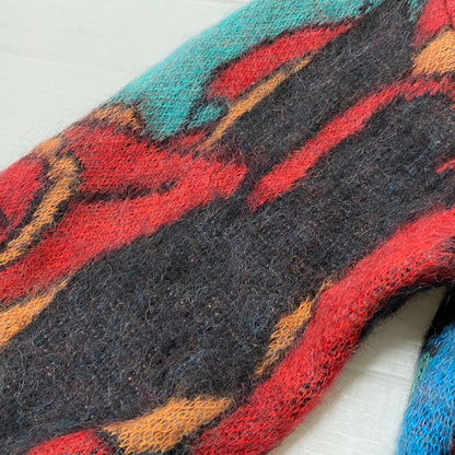 【中古品】【メンズ】 WACKO MARIA ワコ マリア YULA MOHAIR KNIT JACQUARD CARDIGAN 22FW-WMK-KN09 百女図 ユラ モヘア ニット ジャガード カーディガン 長袖 トップス 140-260724-sa-09-tei サイズ：M カラー：総柄 万代Net店