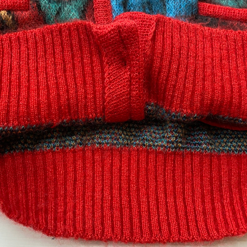 【中古品】【メンズ】 WACKO MARIA ワコ マリア YULA MOHAIR KNIT JACQUARD CARDIGAN 22FW-WMK-KN09 百女図 ユラ モヘア ニット ジャガード カーディガン 長袖 トップス 140-260724-sa-09-tei サイズ：M カラー：総柄 万代Net店