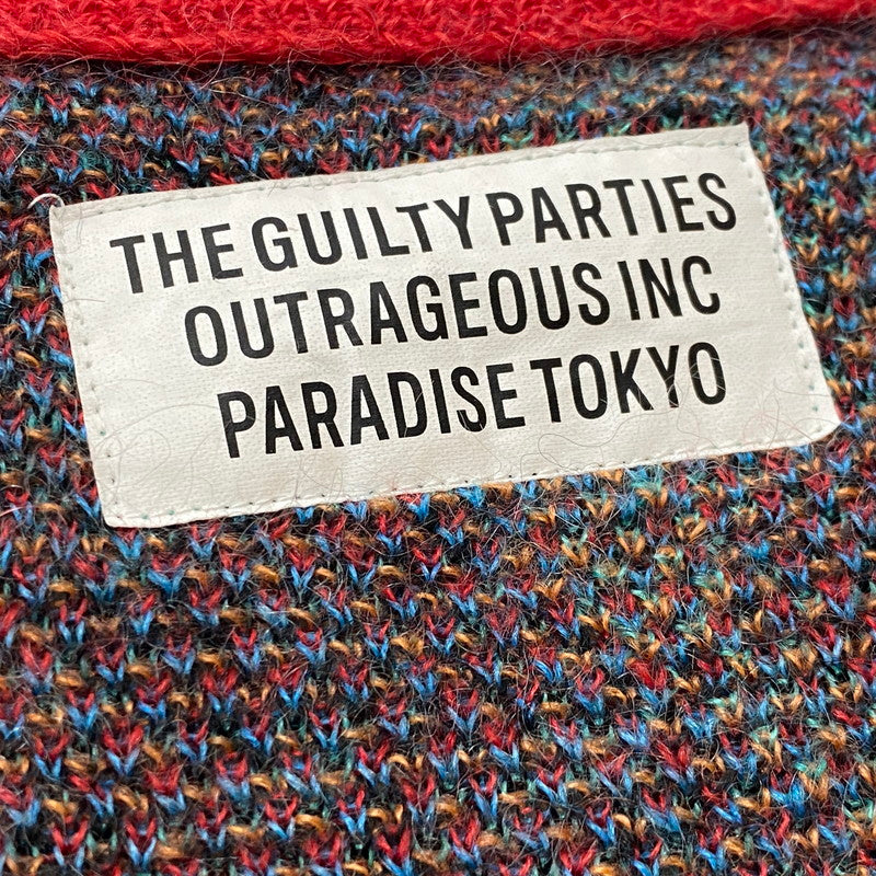【中古品】【メンズ】 WACKO MARIA ワコ マリア YULA MOHAIR KNIT JACQUARD CARDIGAN 22FW-WMK-KN09 百女図 ユラ モヘア ニット ジャガード カーディガン 長袖 トップス 140-260724-sa-09-tei サイズ：M カラー：総柄 万代Net店