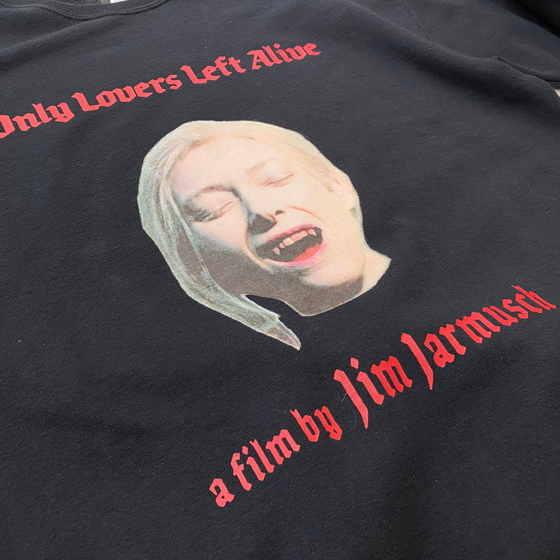 【中古品】【メンズ】 WACKO MARIA ワコ マリア × ONLY LOVERS LEFT ALIVE オンリー ラヴァース レフト アライヴ 21SS CREW NECK SWEAT 2021年春夏 クールネック スウェット 長袖 トップス トレーナー 140-260724-sa-11-tei サイズ：L カラー：ブラック 万代Net店