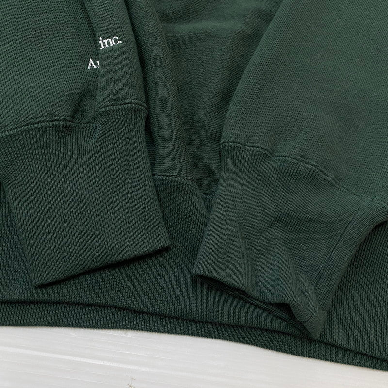 【中古品】【メンズ】 MERCEDES ANCHOR INC. アンカーインク × CHAMPION チャンピオン REVERSE WEAVE SWEAT "INTERNET" リバース ウェーブ スウェット インターネット 長袖 トップス トレーナー 140-260724-sa-12-tei サイズ：L カラー：グリーン 万代Net店
