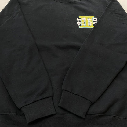 【中古品】【メンズ】 WACKO MARIA ワコ マリア × なるきよ ヤラセロテンゴク SWEAT SHIRT スウェット シャツ 長袖 トップス トレーナー 140-260724-sa-13-tei サイズ：L カラー：ブラック 万代Net店