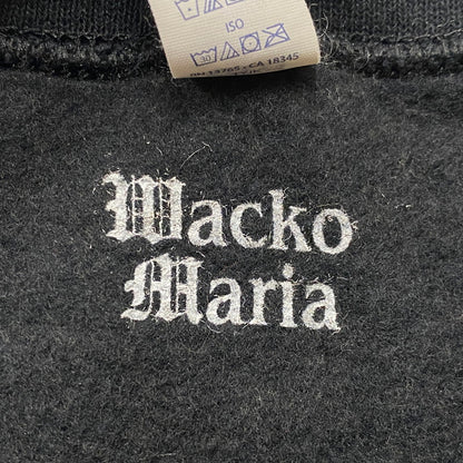 【中古品】【メンズ】 WACKO MARIA ワコ マリア × なるきよ ヤラセロテンゴク SWEAT SHIRT スウェット シャツ 長袖 トップス トレーナー 140-260724-sa-13-tei サイズ：L カラー：ブラック 万代Net店