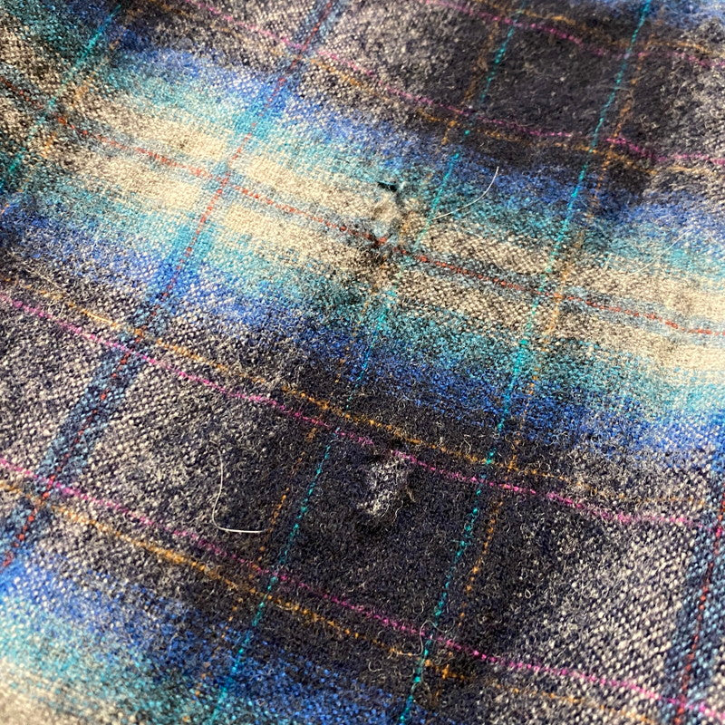 【現状渡し品】【メンズ】 PENDLETON ペンドルトン 70’s VINTAGE WOOL BOARD SHIRT 70年代 ヴィンテージ ウール ボワード シャツ 長袖 トップス 145-260724-sa-10-tei サイズ：L カラー：チェック 万代Net店