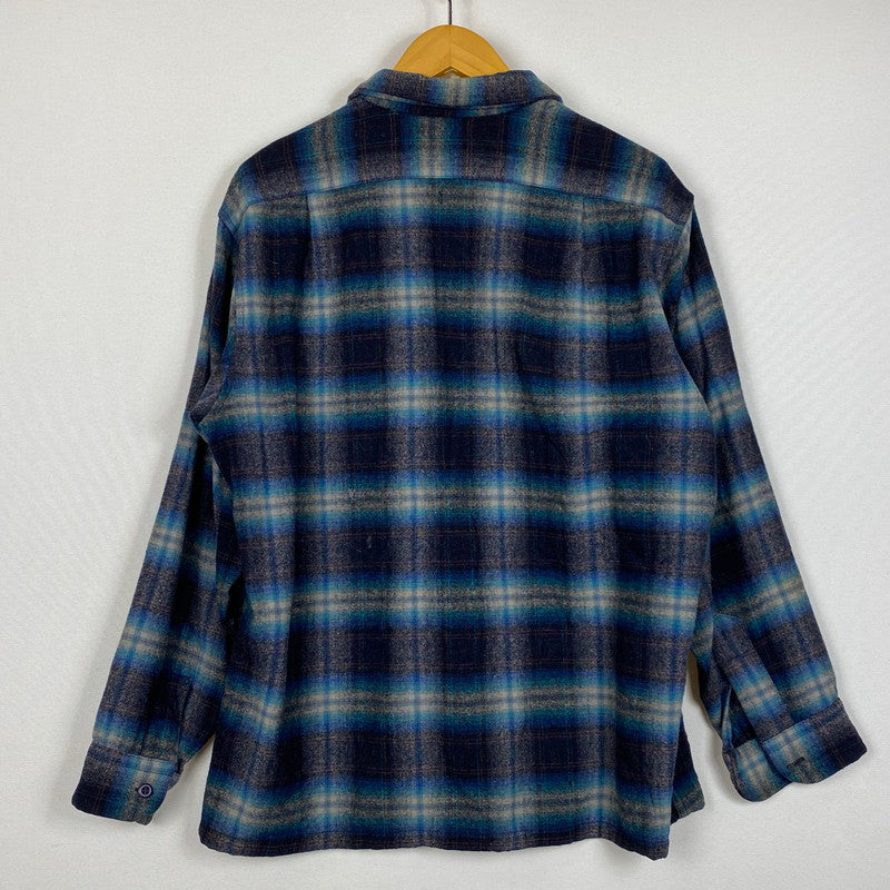 【現状渡し品】【メンズ】 PENDLETON ペンドルトン 70’s VINTAGE WOOL BOARD SHIRT 70年代 ヴィンテージ ウール ボワード シャツ 長袖 トップス 145-260724-sa-10-tei サイズ：L カラー：チェック 万代Net店