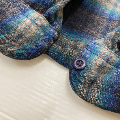 【現状渡し品】【メンズ】 PENDLETON ペンドルトン 70’s VINTAGE WOOL BOARD SHIRT 70年代 ヴィンテージ ウール ボワード シャツ 長袖 トップス 145-260724-sa-10-tei サイズ：L カラー：チェック 万代Net店