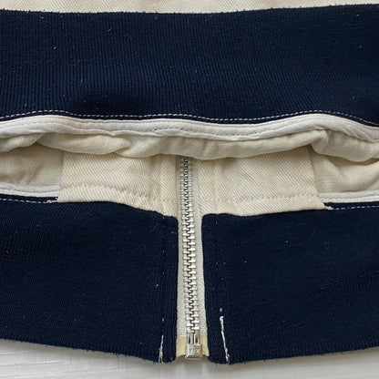 【中古品】【メンズ】 ADIDAS アディダス 00’s 3 STRIPE CANVAS TRACK JACKET 2000年代 スリー ストライプ キャンバス トラック ジャケット トップス ジャージ 148-260724-sa-08-tei サイズ：M カラー：ホワイトネイビー 万代Net店