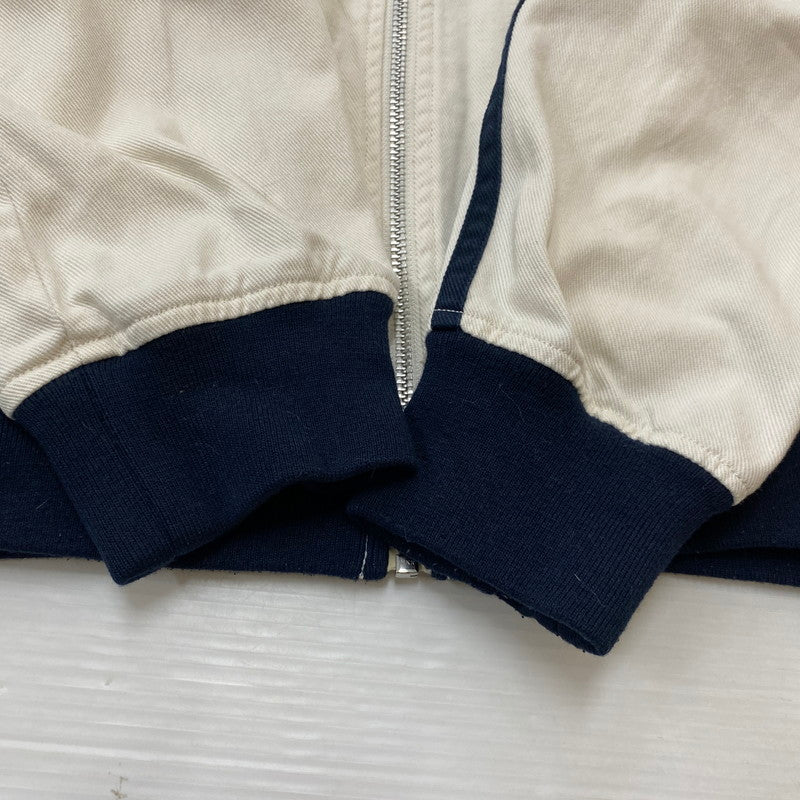 【中古品】【メンズ】 ADIDAS アディダス 00’s 3 STRIPE CANVAS TRACK JACKET 2000年代 スリー ストライプ キャンバス トラック ジャケット トップス ジャージ 148-260724-sa-08-tei サイズ：M カラー：ホワイトネイビー 万代Net店