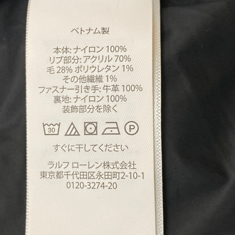【中古品】【メンズ】 POLO RALPH LAUREN ポロ ラルフ ローレン NYLON BOMBER JACKET ナイロン ボマー ジャケット アウター 145-260724-sa-23-tei サイズ：M カラー：ブラック 万代Net店