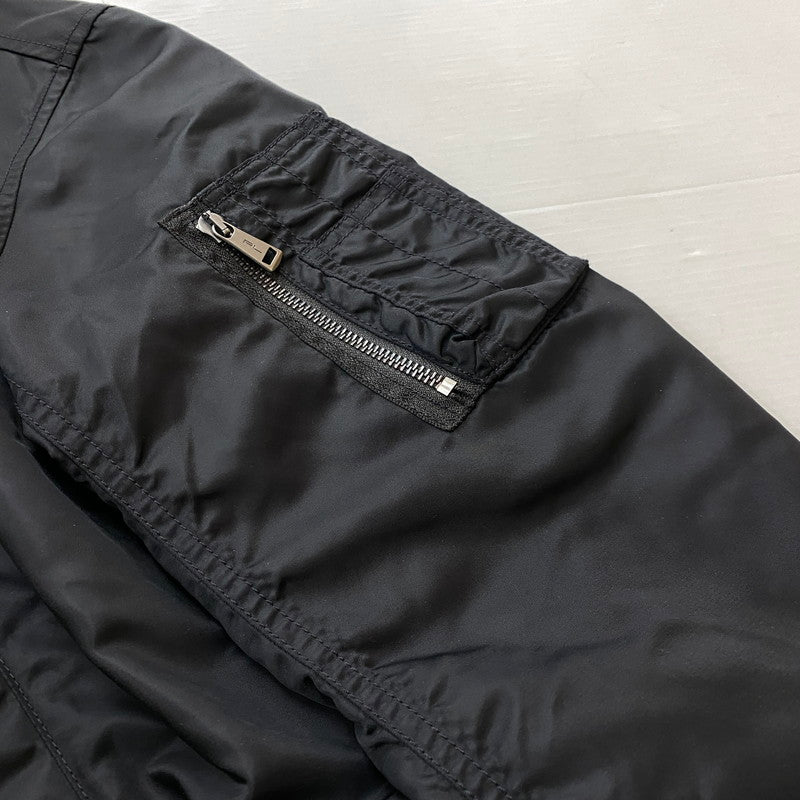 【中古品】【メンズ】 POLO RALPH LAUREN ポロ ラルフ ローレン NYLON BOMBER JACKET ナイロン ボマー ジャケット アウター 145-260724-sa-23-tei サイズ：M カラー：ブラック 万代Net店