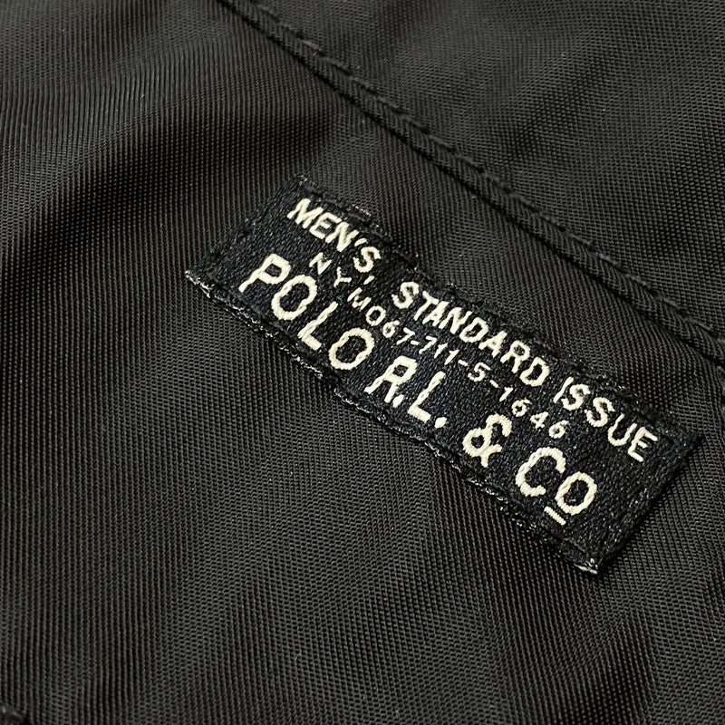 【中古品】【メンズ】 POLO RALPH LAUREN ポロ ラルフ ローレン NYLON BOMBER JACKET ナイロン ボマー ジャケット アウター 145-260724-sa-23-tei サイズ：M カラー：ブラック 万代Net店