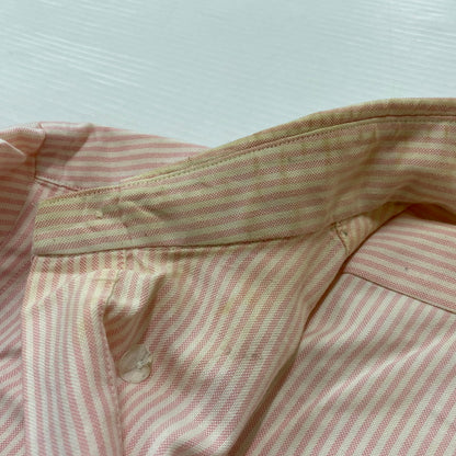【現状渡し品】【メンズ】 BROOKS BROTHERS ブルック ブラザーズ 70's VINTAGE STRIPE L/S SHIRT 70年代 ヴィンテージ ストライプ ロングスリーブ シャツ 長袖 トップス 145-260724-sa-21-tei サイズ：46069 カラー：ピンク 万代Net店
