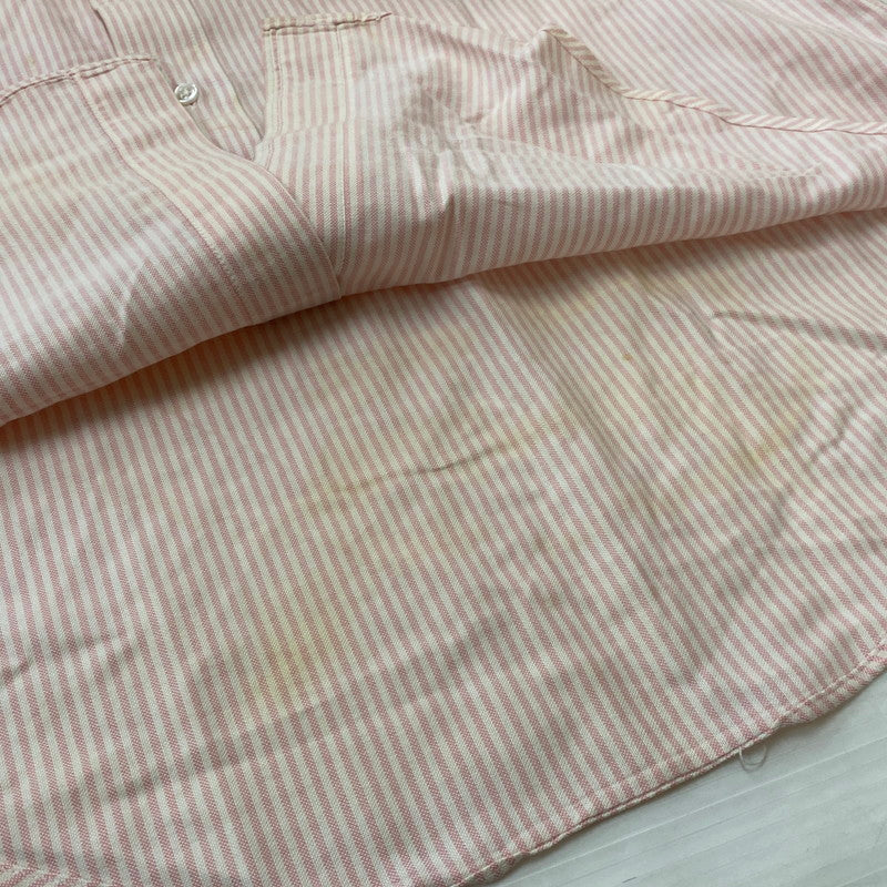 【現状渡し品】【メンズ】 BROOKS BROTHERS ブルック ブラザーズ 70's VINTAGE STRIPE L/S SHIRT 70年代 ヴィンテージ ストライプ ロングスリーブ シャツ 長袖 トップス 145-260724-sa-21-tei サイズ：46069 カラー：ピンク 万代Net店