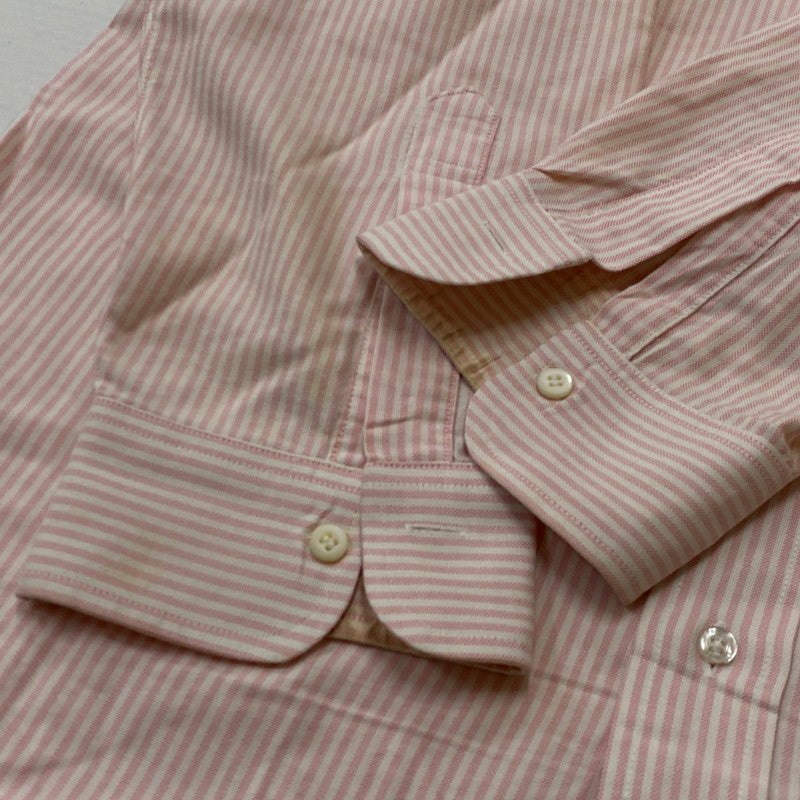 【現状渡し品】【メンズ】 BROOKS BROTHERS ブルック ブラザーズ 70's VINTAGE STRIPE L/S SHIRT 70年代 ヴィンテージ ストライプ ロングスリーブ シャツ 長袖 トップス 145-260724-sa-21-tei サイズ：46069 カラー：ピンク 万代Net店