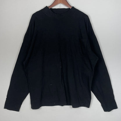【現状渡し品】【メンズ】 AZUL SAN アズール サン FRANCISCO MOCK NECK L/S TEE フランシスコ モック ネック ロング スリーブ Tシャツ 長袖 トップス 147-260906-sa-29-teih サイズ：22J カラー：ブラック 万代Net店