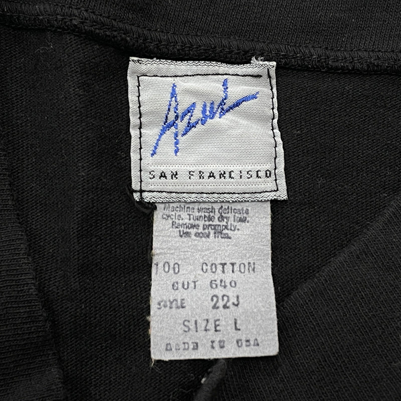 【現状渡し品】【メンズ】 AZUL SAN アズール サン FRANCISCO MOCK NECK L/S TEE フランシスコ モック ネック ロング スリーブ Tシャツ 長袖 トップス 147-260906-sa-29-teih サイズ：22J カラー：ブラック 万代Net店