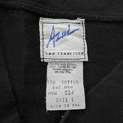 【現状渡し品】【メンズ】 AZUL SAN アズール サン FRANCISCO MOCK NECK L/S TEE フランシスコ モック ネック ロング スリーブ Tシャツ 長袖 トップス 147-260906-sa-29-teih サイズ：22J カラー：ブラック 万代Net店