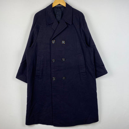 【中古品】【メンズ】 TAILOR KIKUYA テイラー キクヤ DOUBLE WOOL COAT ダブル ウール コート アウター 147-260724-sa-26-tei サイズ：不明 カラー：ネイビー 万代Net店