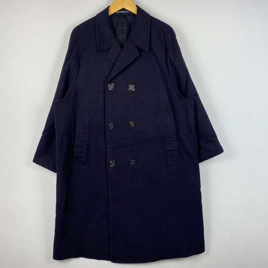 【中古品】【メンズ】 TAILOR KIKUYA テイラー キクヤ DOUBLE WOOL COAT ダブル ウール コート アウター 147-260724-sa-26-tei サイズ：不明 カラー：ネイビー 万代Net店