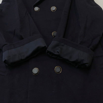 【中古品】【メンズ】 TAILOR KIKUYA テイラー キクヤ DOUBLE WOOL COAT ダブル ウール コート アウター 147-260724-sa-26-tei サイズ：不明 カラー：ネイビー 万代Net店