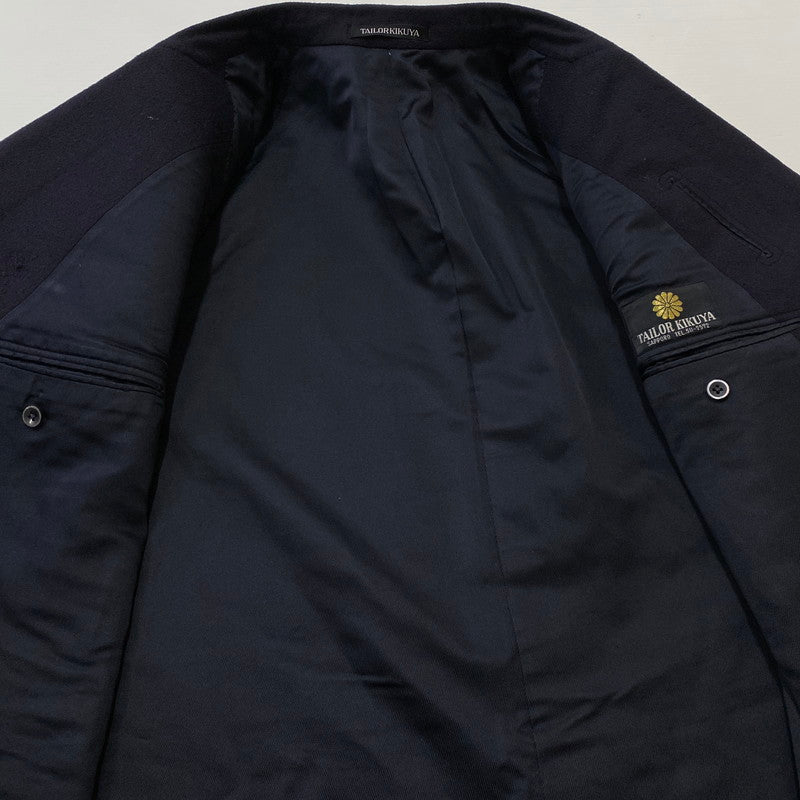 【中古品】【メンズ】 TAILOR KIKUYA テイラー キクヤ DOUBLE WOOL COAT ダブル ウール コート アウター 147-260724-sa-26-tei サイズ：不明 カラー：ネイビー 万代Net店