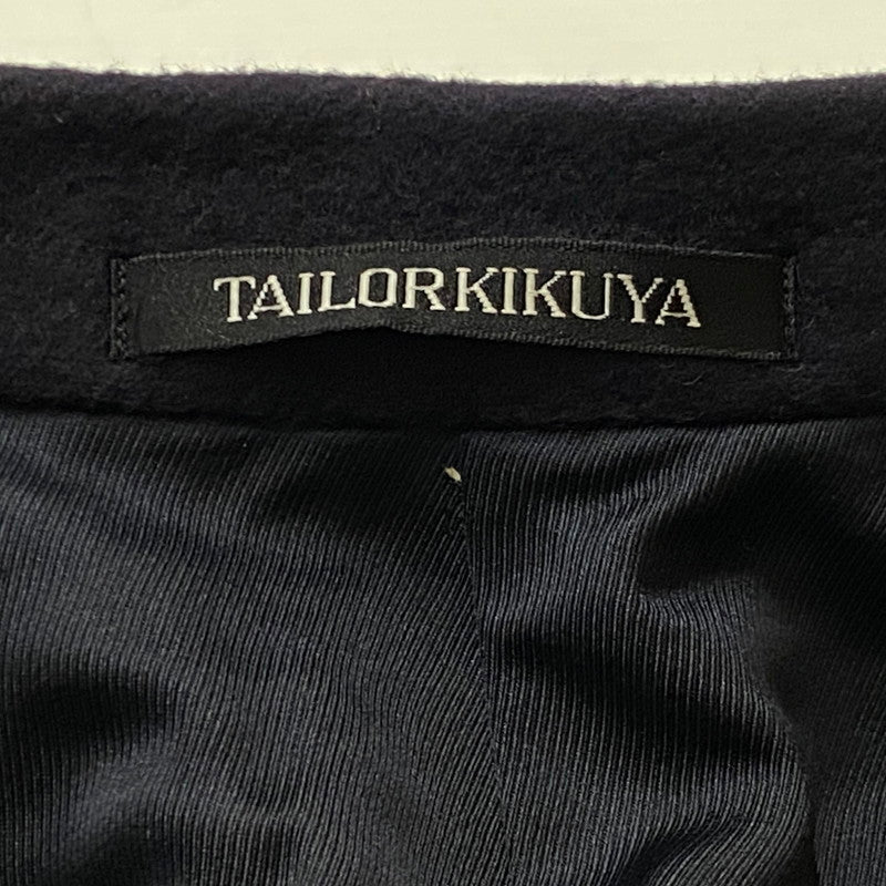 【中古品】【メンズ】 TAILOR KIKUYA テイラー キクヤ DOUBLE WOOL COAT ダブル ウール コート アウター 147-260724-sa-26-tei サイズ：不明 カラー：ネイビー 万代Net店