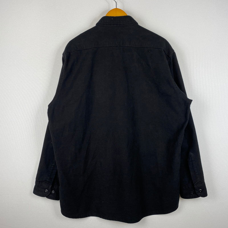 【中古品】【メンズ】 CABELA'S カベラス 90’s CHAMOIS CLOTH FLANNEL SHIRT 90年代 シャミー クロス シャツ 長袖 トップス 145-260724-sa-25-tei サイズ：XL カラー：ブラック 万代Net店